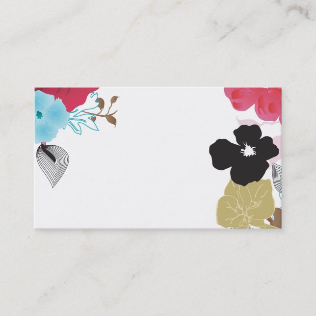 Floral Business Card (Front)