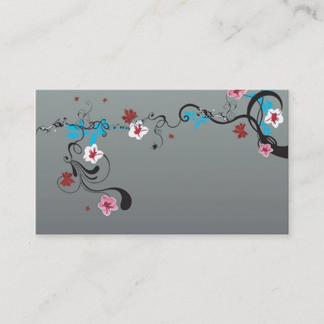 Floral Business Card (Front)
