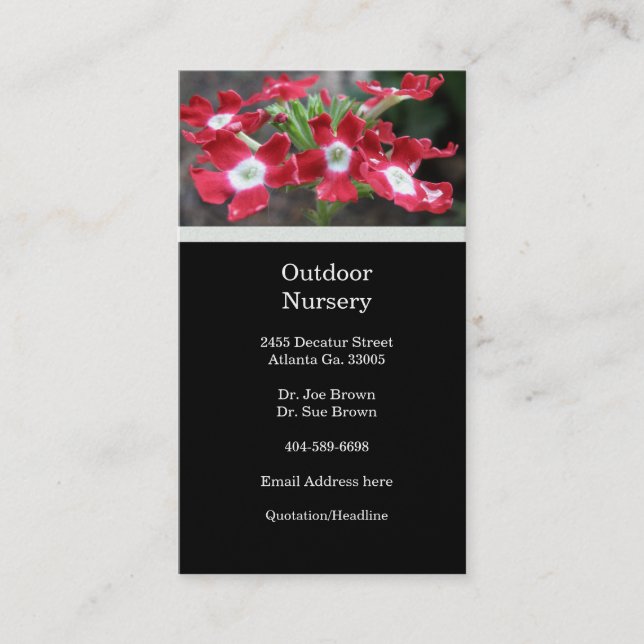 Floral Business Card (Front)