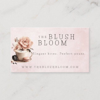 Floral Business Card for Bakeries/Coffee Shops