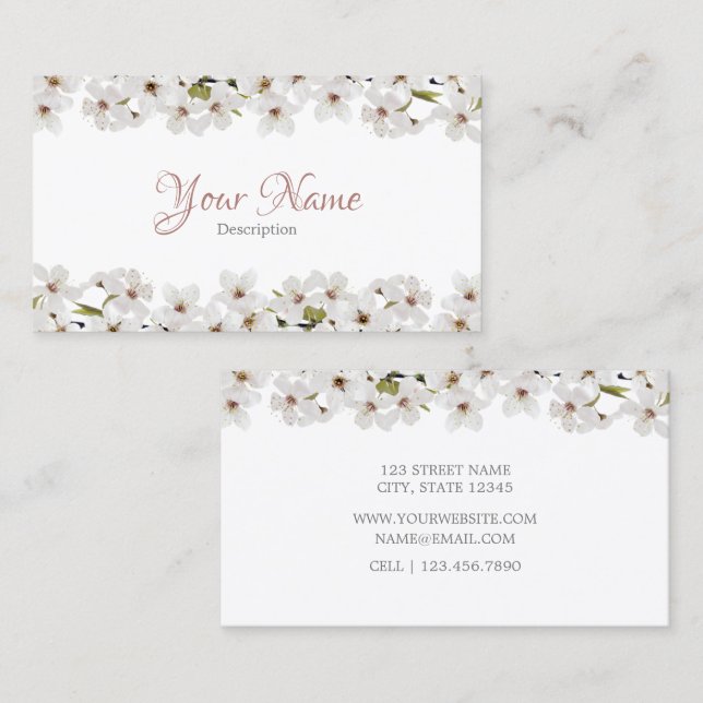 Floral Business Card - II (Front/Back)
