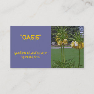 FLORAL BUSINESS CARD/LANDSCAPING, GARDENING,ETC. CARD