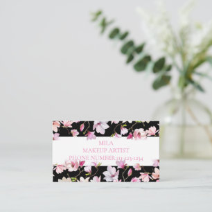 FLORAL BUSINESS CARD,MAKEUP ARTIST,NAIL SALON BUSINESS CARD