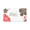 Floral Business Card Salon Spa Red Brown Tropical