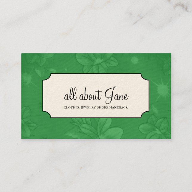 Floral Business Cards (Front)