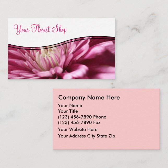 Floral Business Cards (Front/Back)