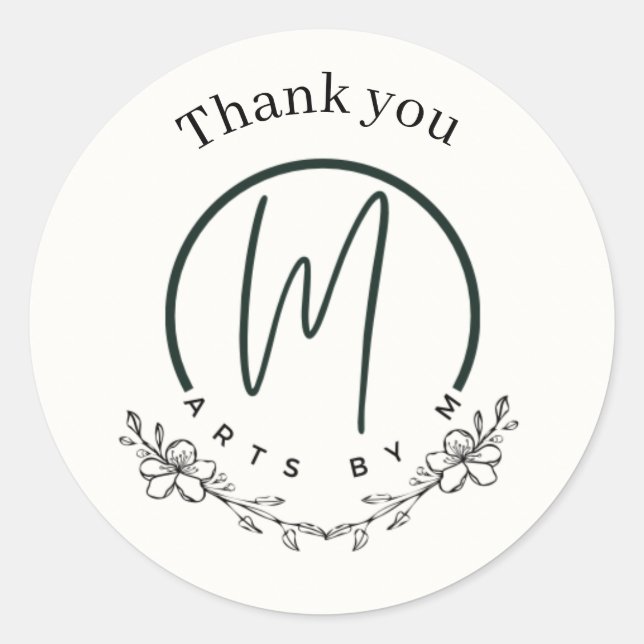 Floral Business stickers  (Front)