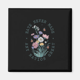 Floral Butterflies Democrat President Liberal  Magnet