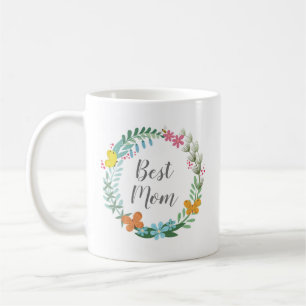 Floral Butterfly Colorful Wreath Mug