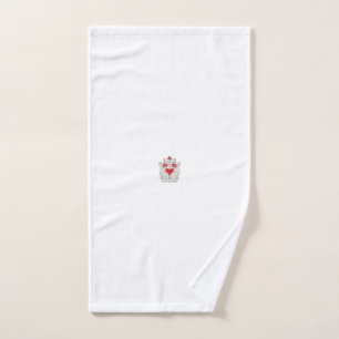 Floral Butterfly Mandala   Purple Boho Art Design Hand Towel