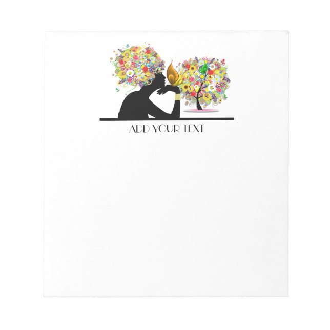 Floral Butterfly Notepad (Front)