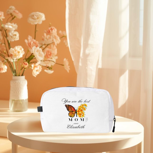 Floral Butterfly Personalised Toiletry Bag (Creator Uploaded)