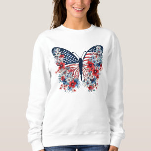Floral butterfly sweatshirt