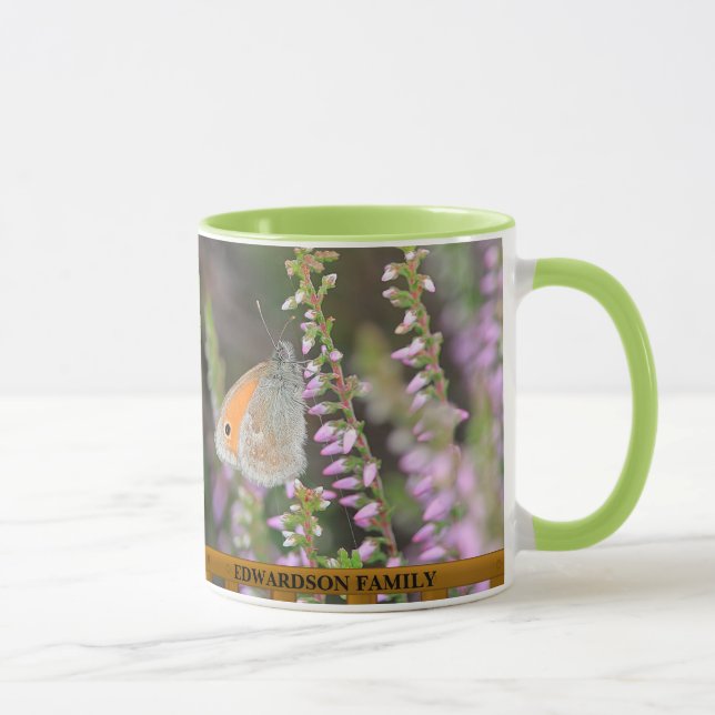 Floral butterfly Wish it was summer again personal Mug (Right)