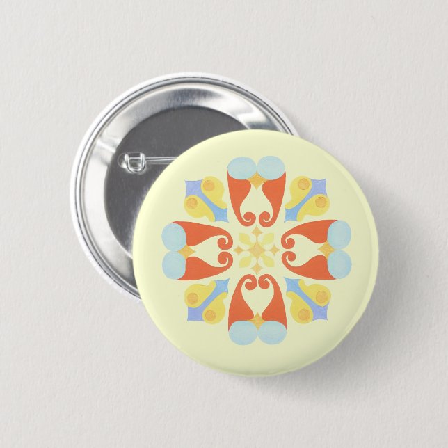 Floral Button (Front & Back)