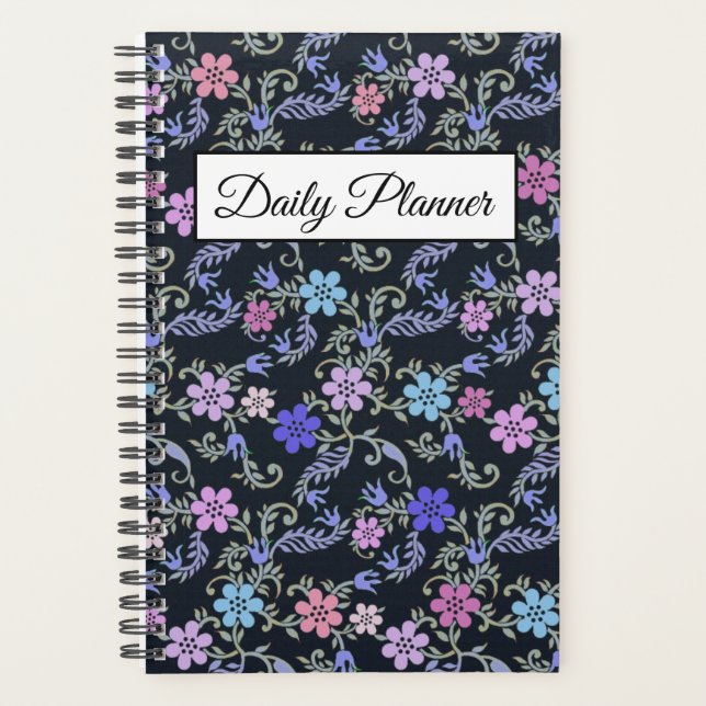 Floral Buttons Daily Planner (Front)
