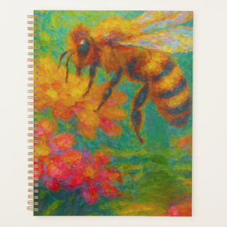 Floral Buzz: Eco-Friendly Bee Notebook Planner