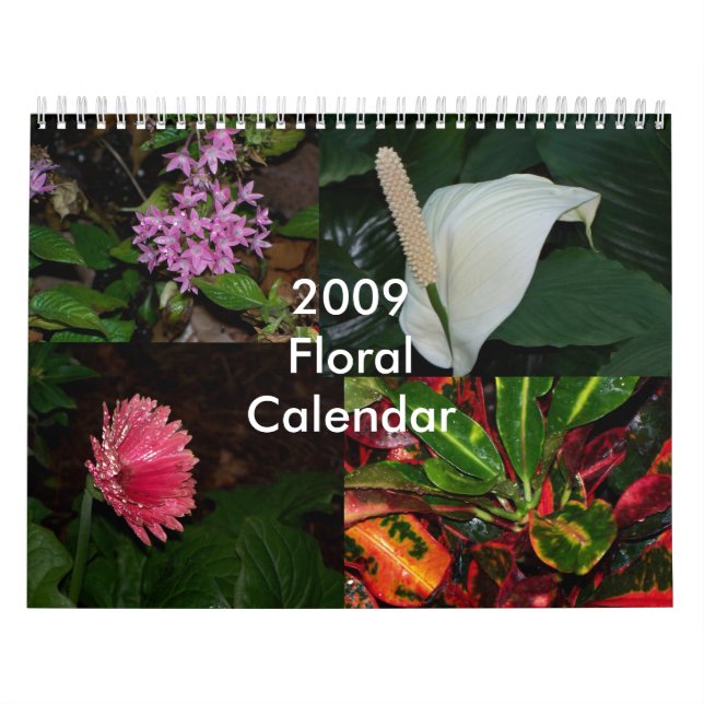 Floral Calendar 2009 - Customised (Cover)