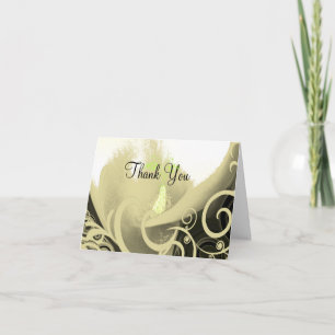 Floral Calla lily Thank You Card