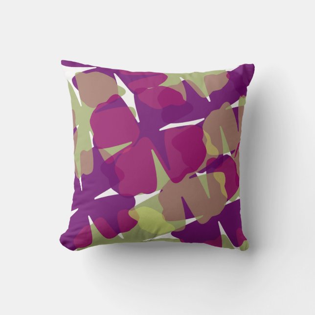 Floral Camo American MoJo Pillow (Front)