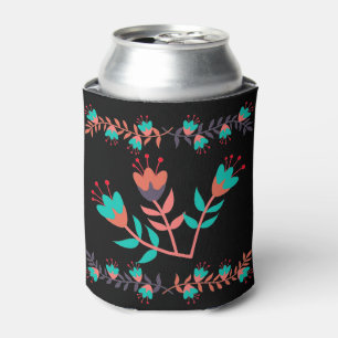 Floral Can Cooler