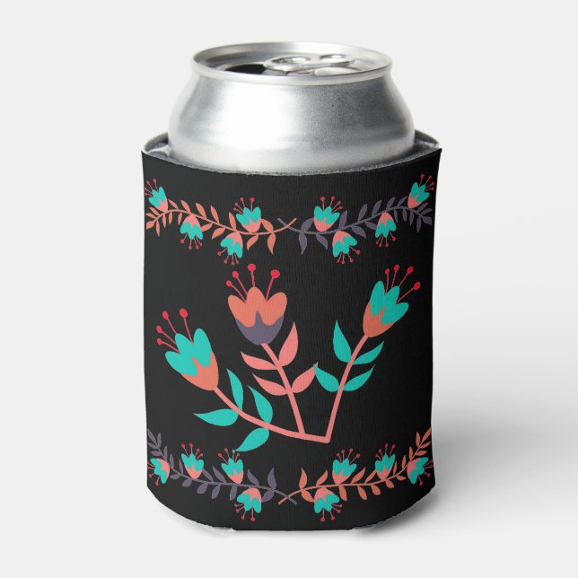Floral Can Cooler (Can Front)