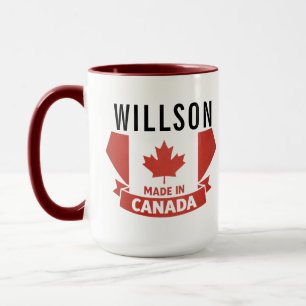 Floral Canada Day   Cute Canadian  Mug