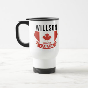 Floral Canada Day Cute Canadian Travel Mug
