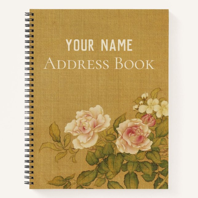 Floral Canvas Notebook (Front)
