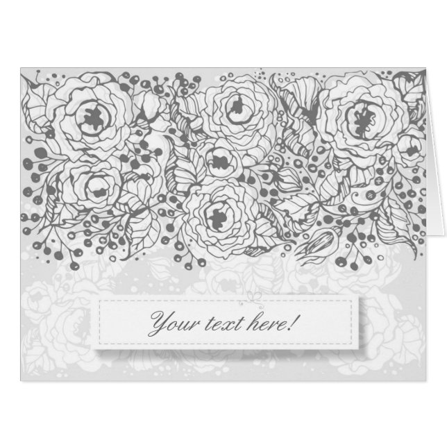 Floral card (Front Horizontal)