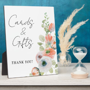 Floral Cards and Gifts Bridal Shower  Plaque