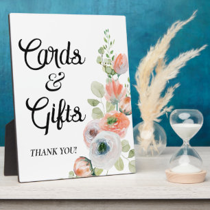 Floral Cards and Gifts Bridal Shower  Plaque