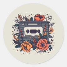 Floral Cassette Tape