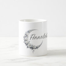 Floral Celestial Personalised Moon Goddess Name