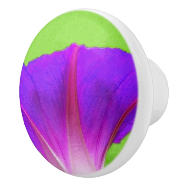 Floral  ceramic knob (Right)