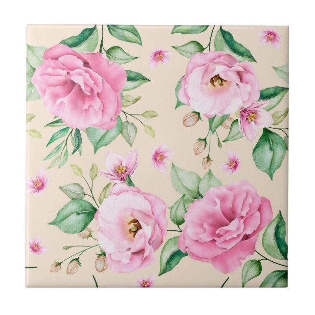 Floral Ceramic Tile (Front)