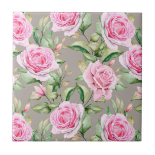 Floral Ceramic Tile