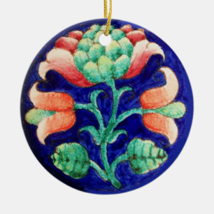 FLORAL CERAMIC TREE DECORATION