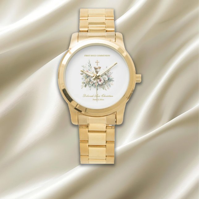 Floral Chalace First Communion For Her Watch (Creator Uploaded)