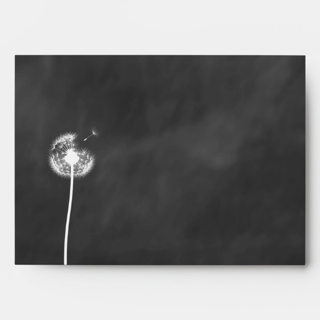 Floral Chalkboard Envelope (Front)