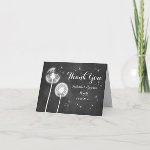 Floral Chalkboard Thank You Card
