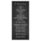 floral chalkboard wedding program cards