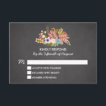 FLORAL CHALKBOARD | WEDDING RSVP ENCLOSURE<br><div class="desc">FULL SUITE AVAILABLE IN OUR SHOP!</div>