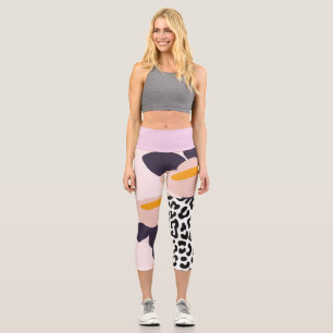 Floral Cheetah Crop Legging