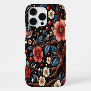 Floral Cherry Blossom Bluebird Artwork iPhone 16 Pro Max Case