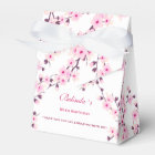 Floral Cherry Blossom Pink White | Custom Birthday