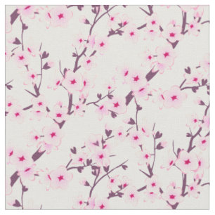 Floral Cherry Blossoms Fabric