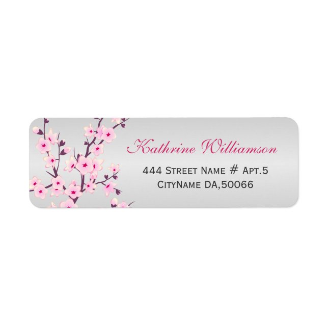 Floral Cherry Blossoms Girl Baby Shower (Front)