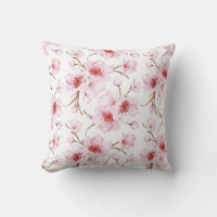 Floral Cherry Blossoms Pink White