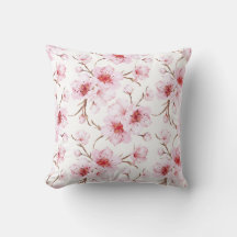 Floral Cherry Blossoms Pink White